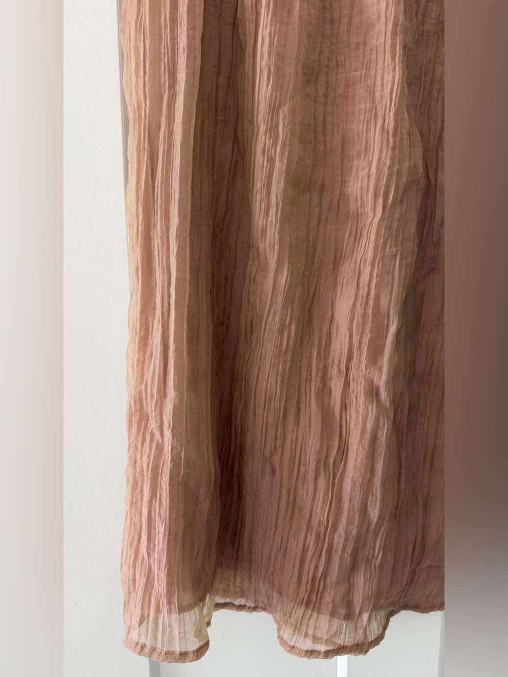 Zara Women’s Wrinkled Effect Elastic Waist Midi Skirt - Medium - Picture 4 of 7